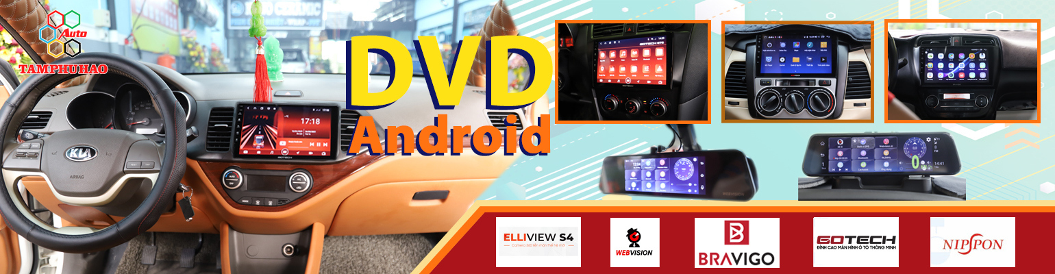 Lắp màn hình DVD Android chính hãng giá rẻ Đồng Tháp An Giang
