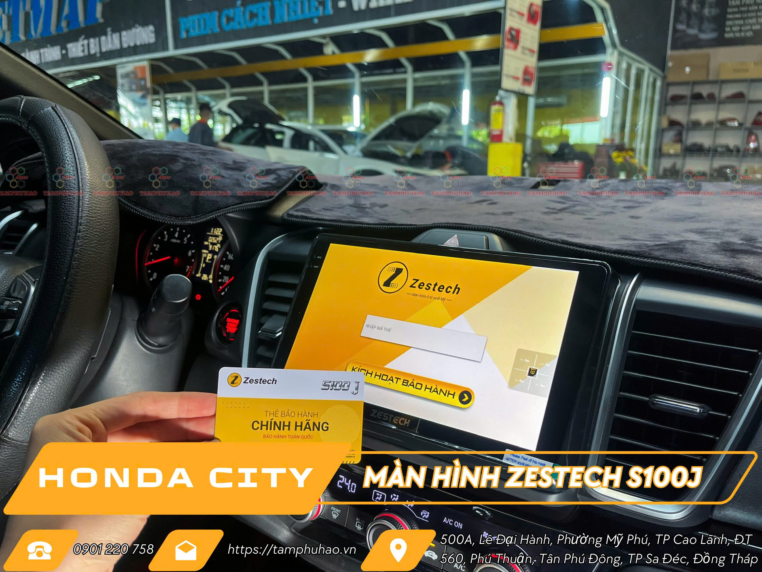 Lắp màn hình Zestech S100J cho xe Honda City tại Đồng Tháp - Image 3