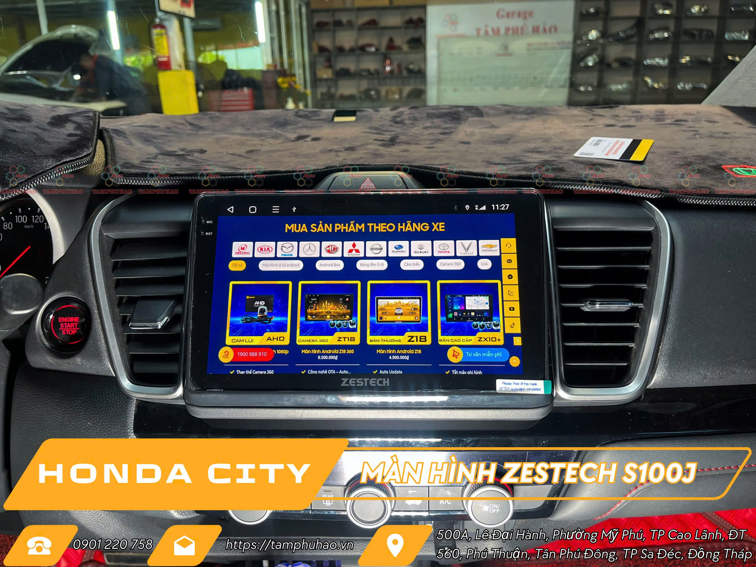 Lắp màn hình Zestech S100J cho xe Honda City tại Đồng Tháp - Image 4