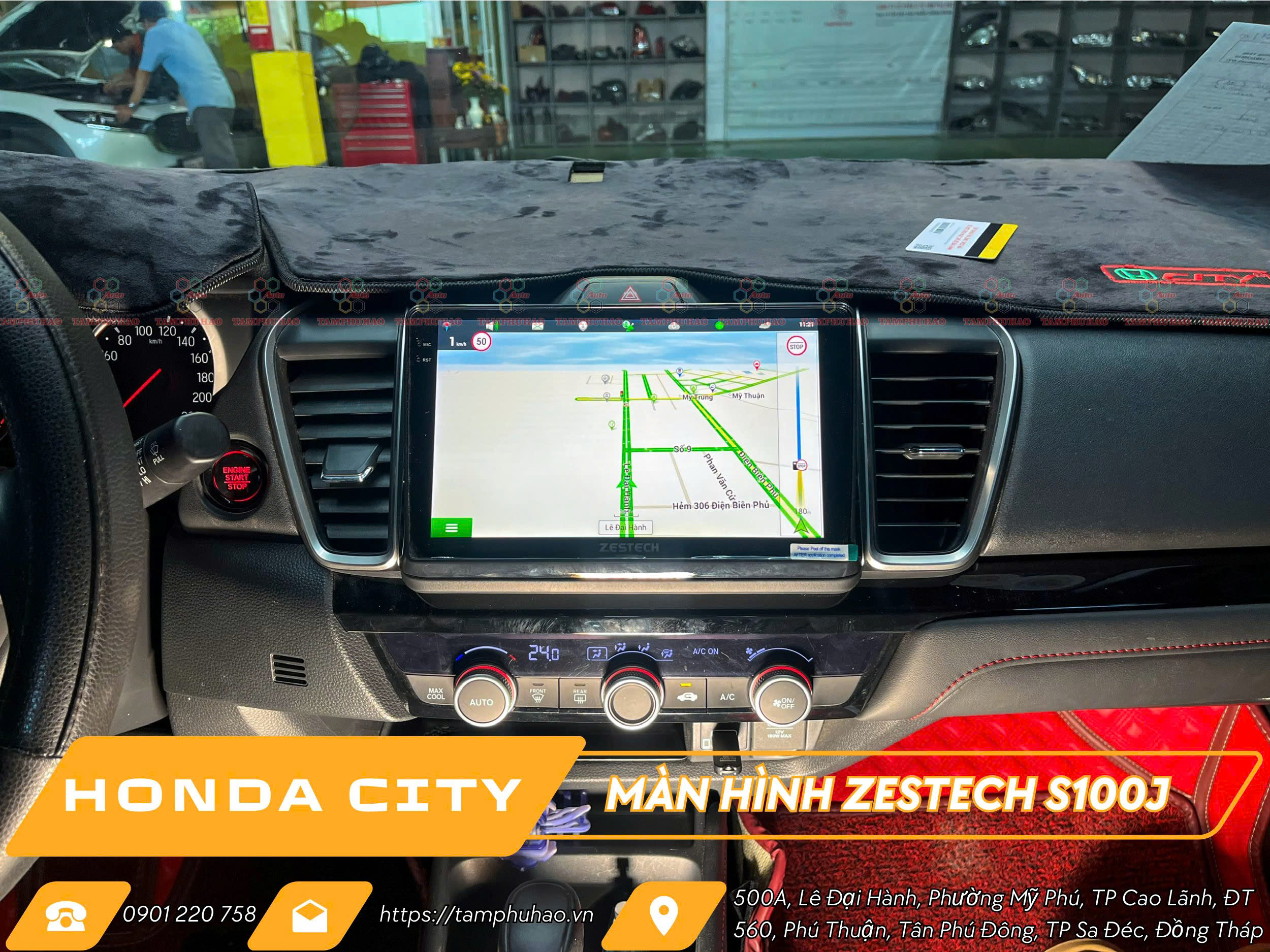 Lắp màn hình Zestech S100J cho xe Honda City tại Đồng Tháp - Image 5
