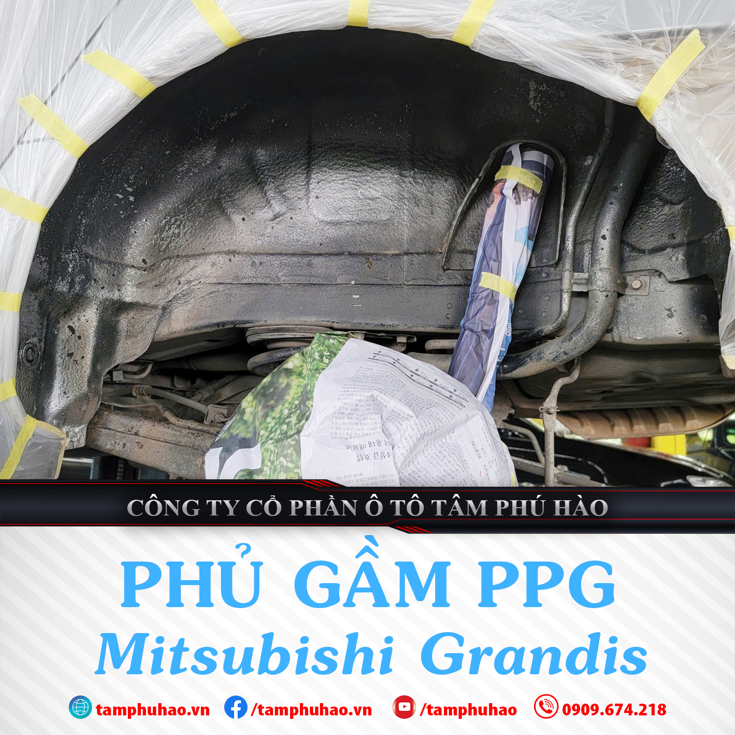 Phủ gầm chống sét cho Mitshubishi Grandis tại Đồng Tháp - Image 3