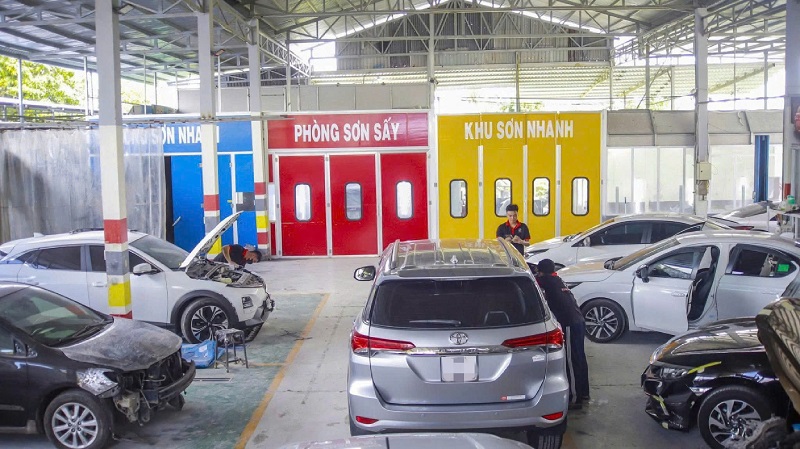 Dịch vụ đồng sơn ô tô tại Tâm Phú Hào