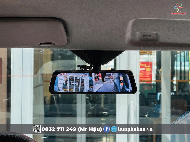 Lắp camera hành trình dạng gương VietMap R440 cho VinFast MiniO Green - Image 3