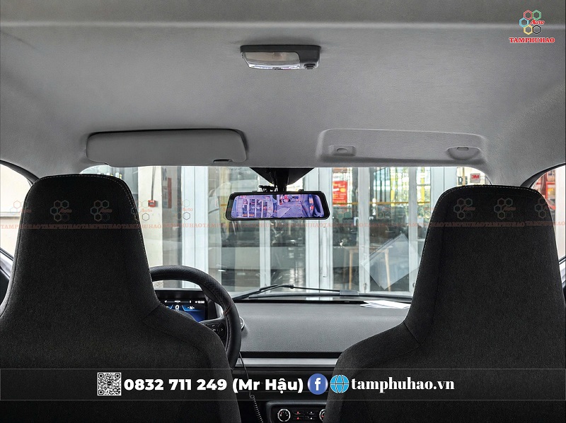 Lắp camera hành trình dạng gương VietMap R440 cho VinFast MiniO Green - Image 4