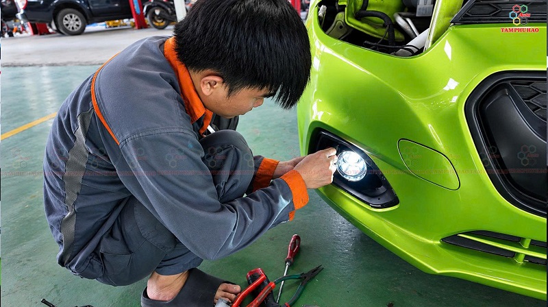 Nâng cấp bi gầm Ledpro A9 New cho Chevrolet Spark - Image 3